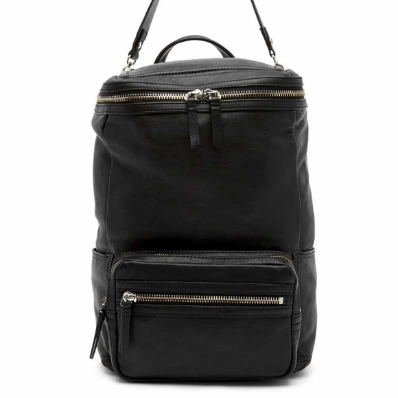 vince camuto patch leather backpack